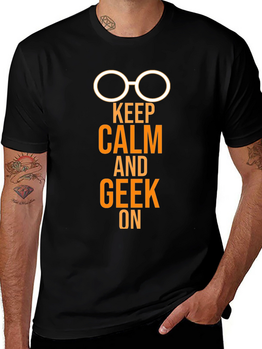 Keep Calm and Geek On T-Shirt