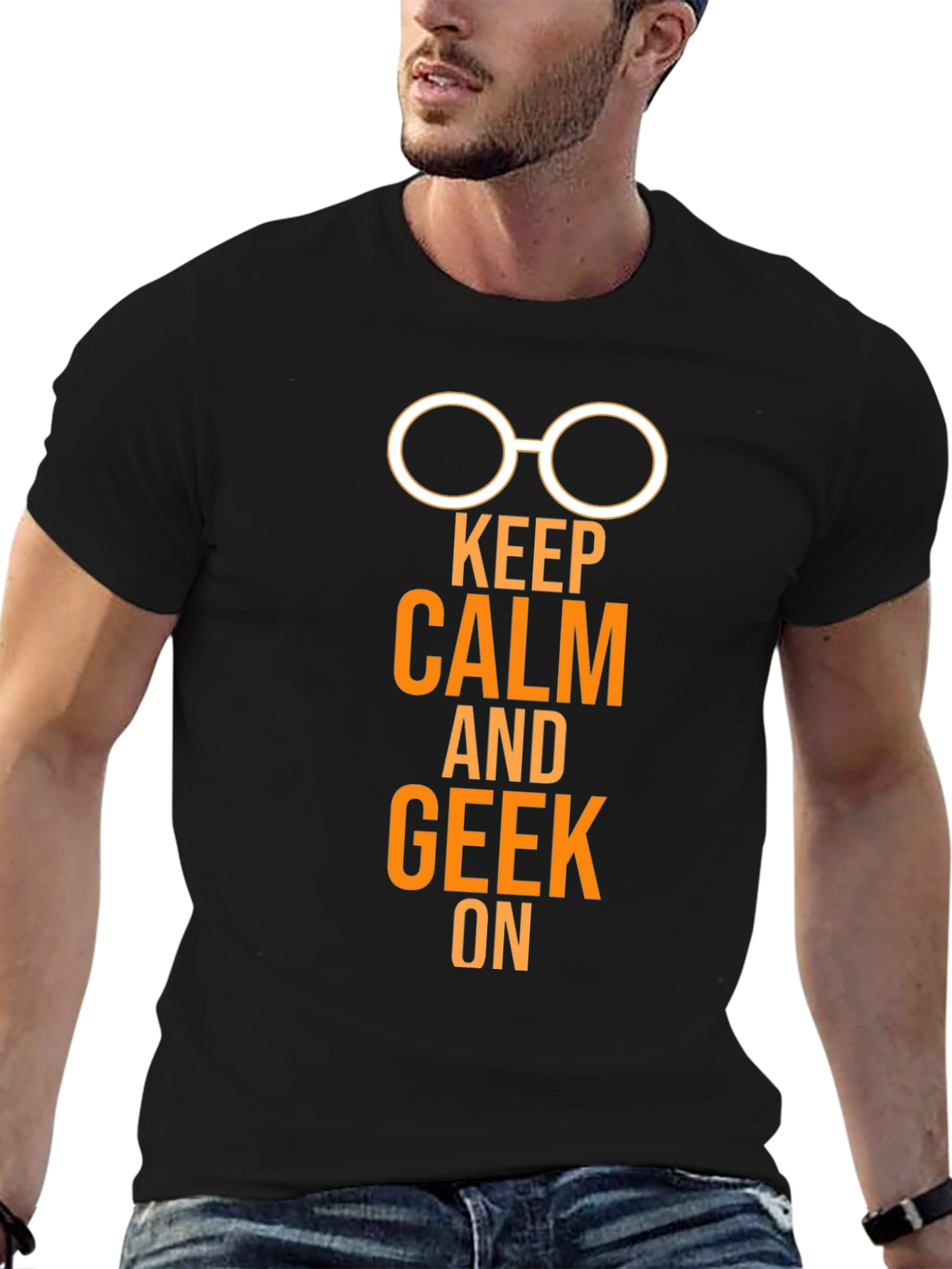 Keep Calm and Geek On T-Shirt