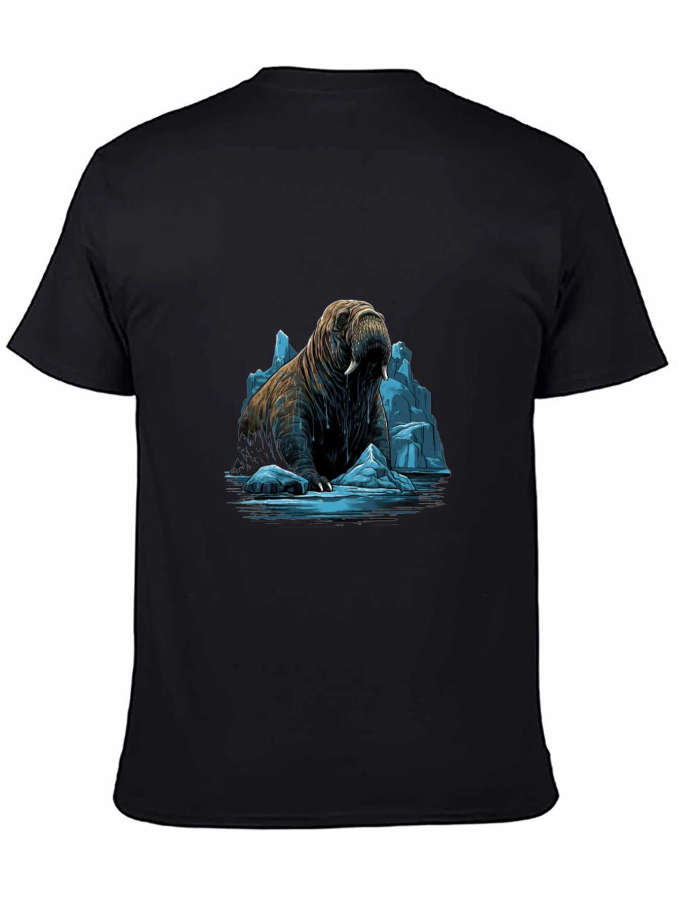 Walrus on Ice Graphic Tee - Black
