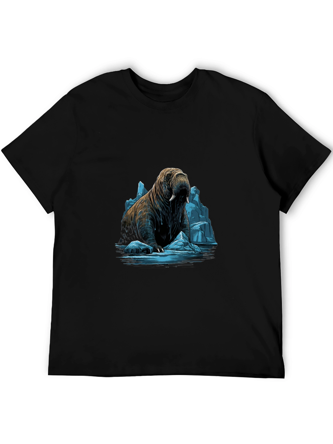 Walrus on Ice Graphic Tee - Black