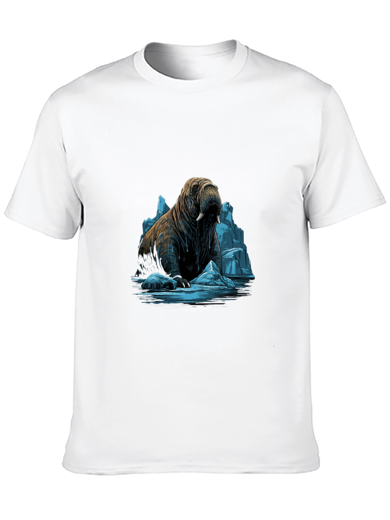 Walrus on Ice Graphic Tee - Black