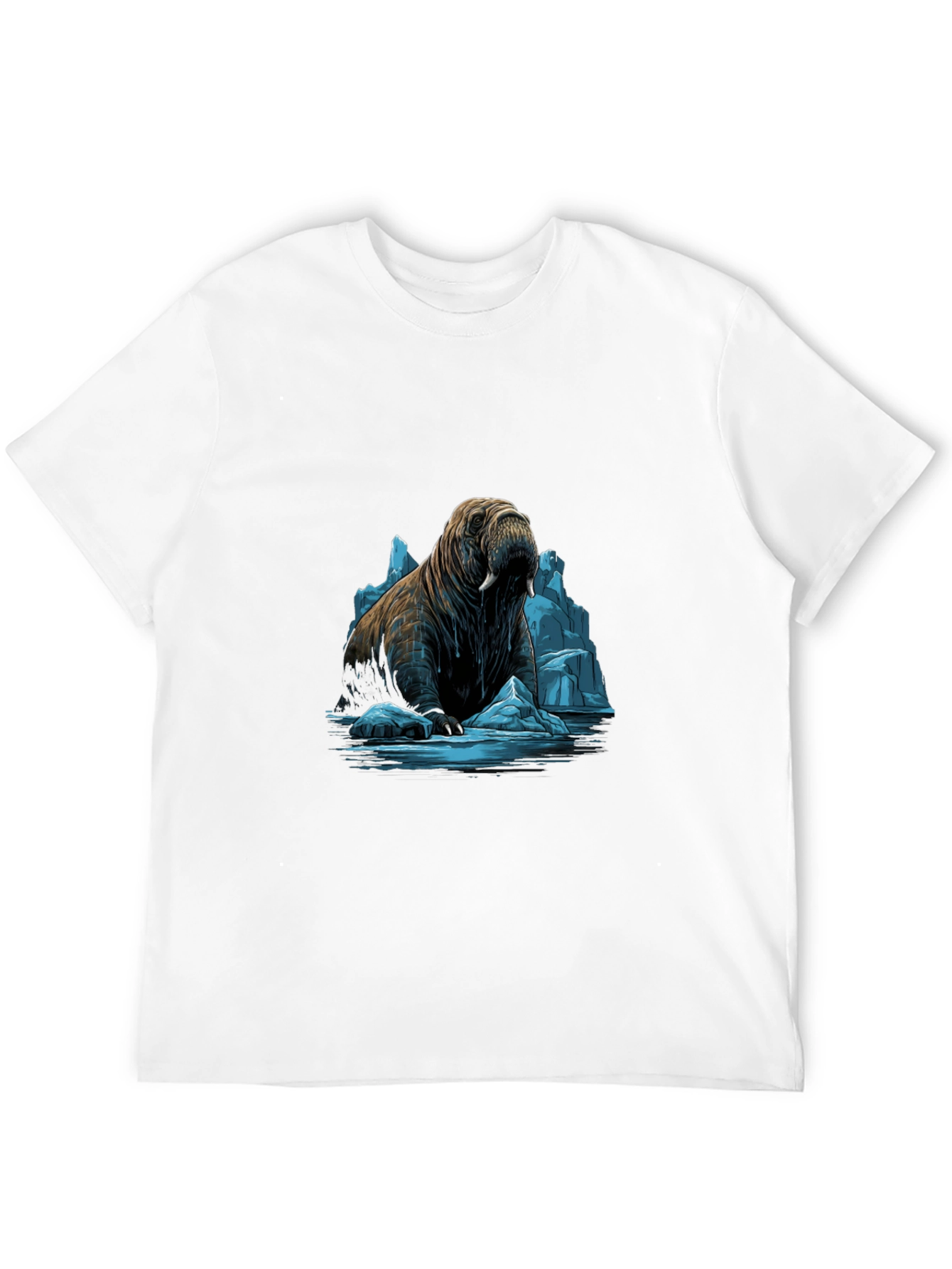 Walrus on Ice Graphic Tee - Black