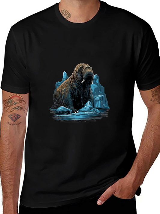 Walrus on Ice Graphic Tee - Black