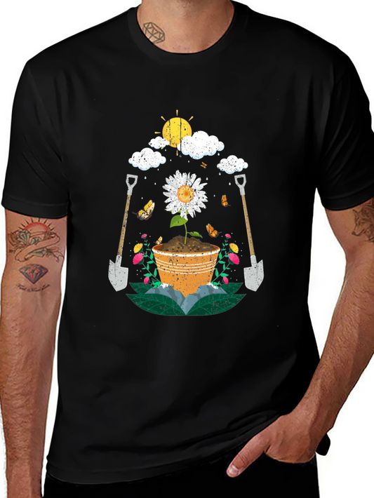 Gardeners Delight T-Shirt - Floral Design