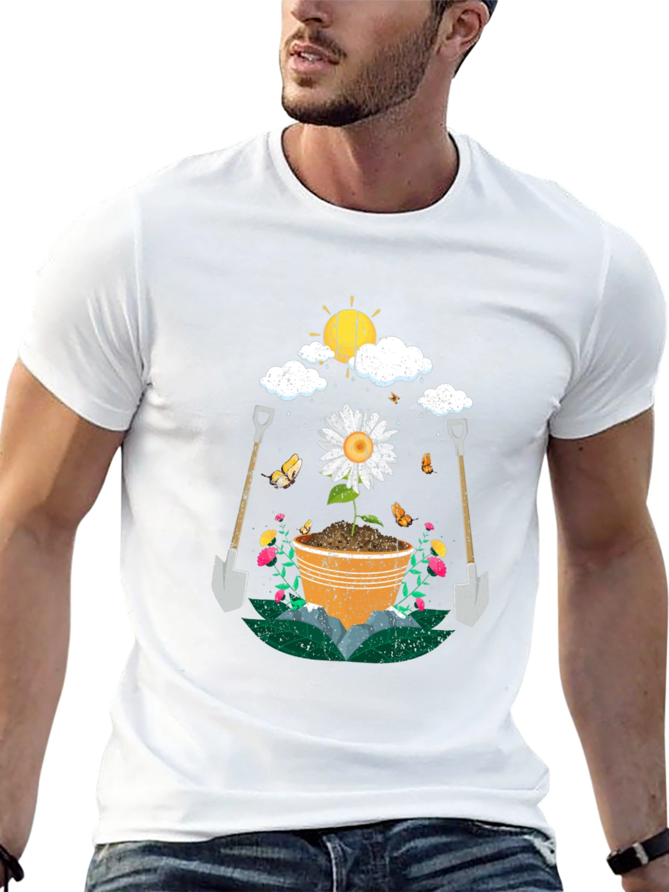 Gardeners Delight T-Shirt - Floral Design