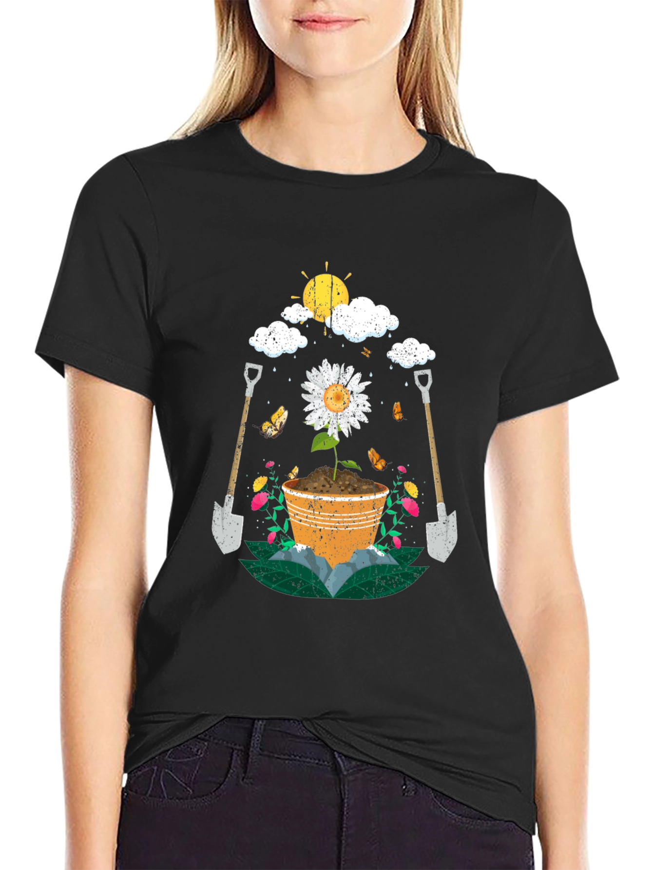 Gardeners Delight T-Shirt - Floral Design