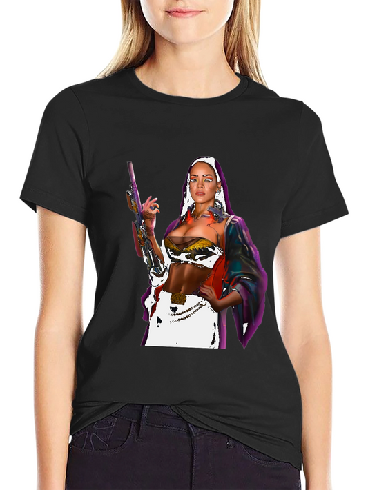 Cyberpunk Girl T-Shirt - Futuristic Fashion Tee