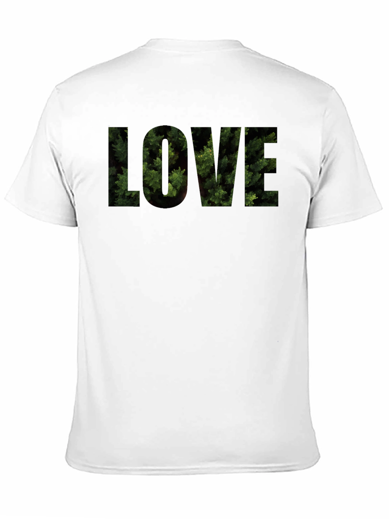 LOVE Nature Graphic Tee - Soft Black Cotton Shirt