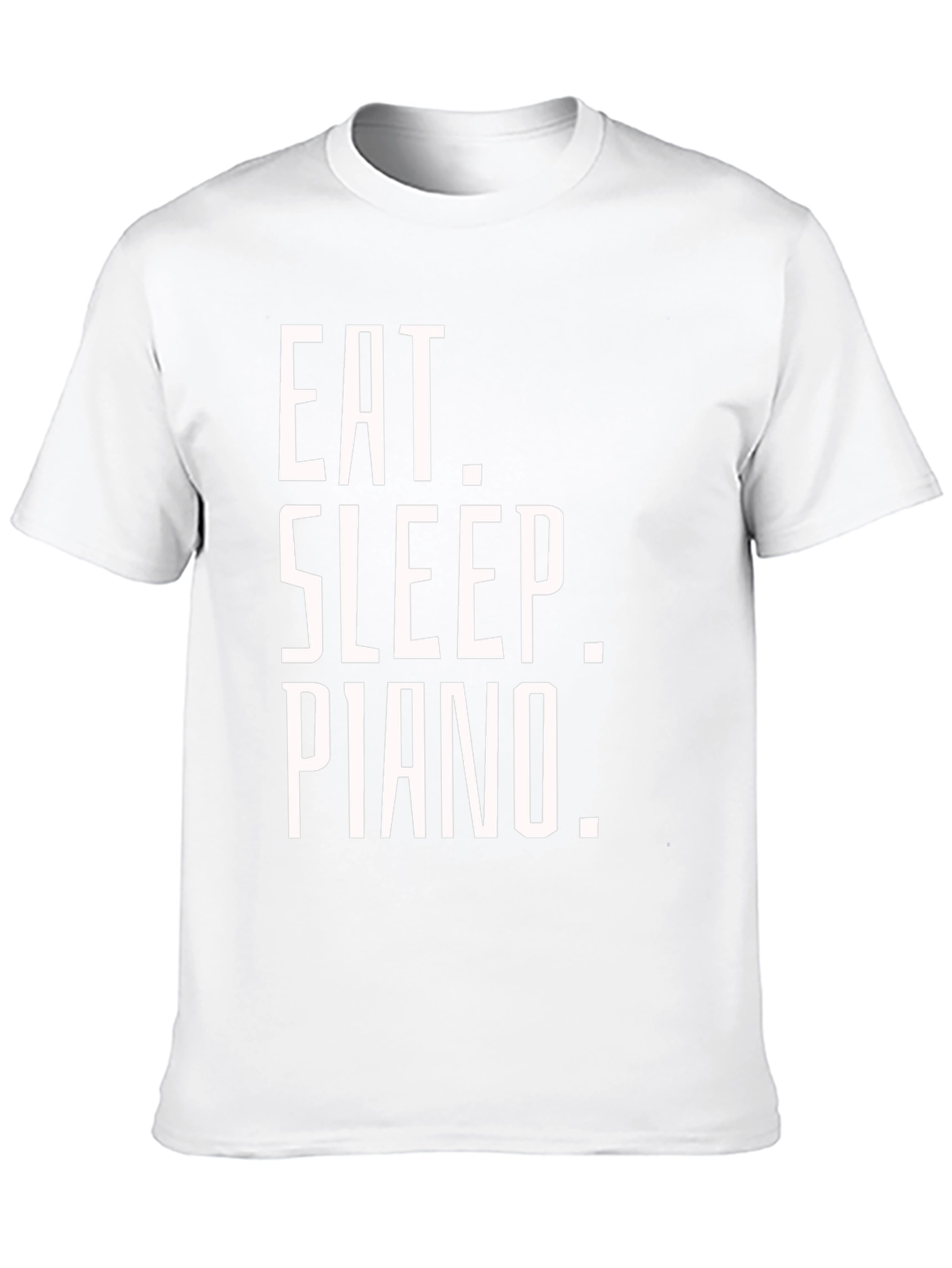Eat Sleep Piano Black Graphic T-Shirt