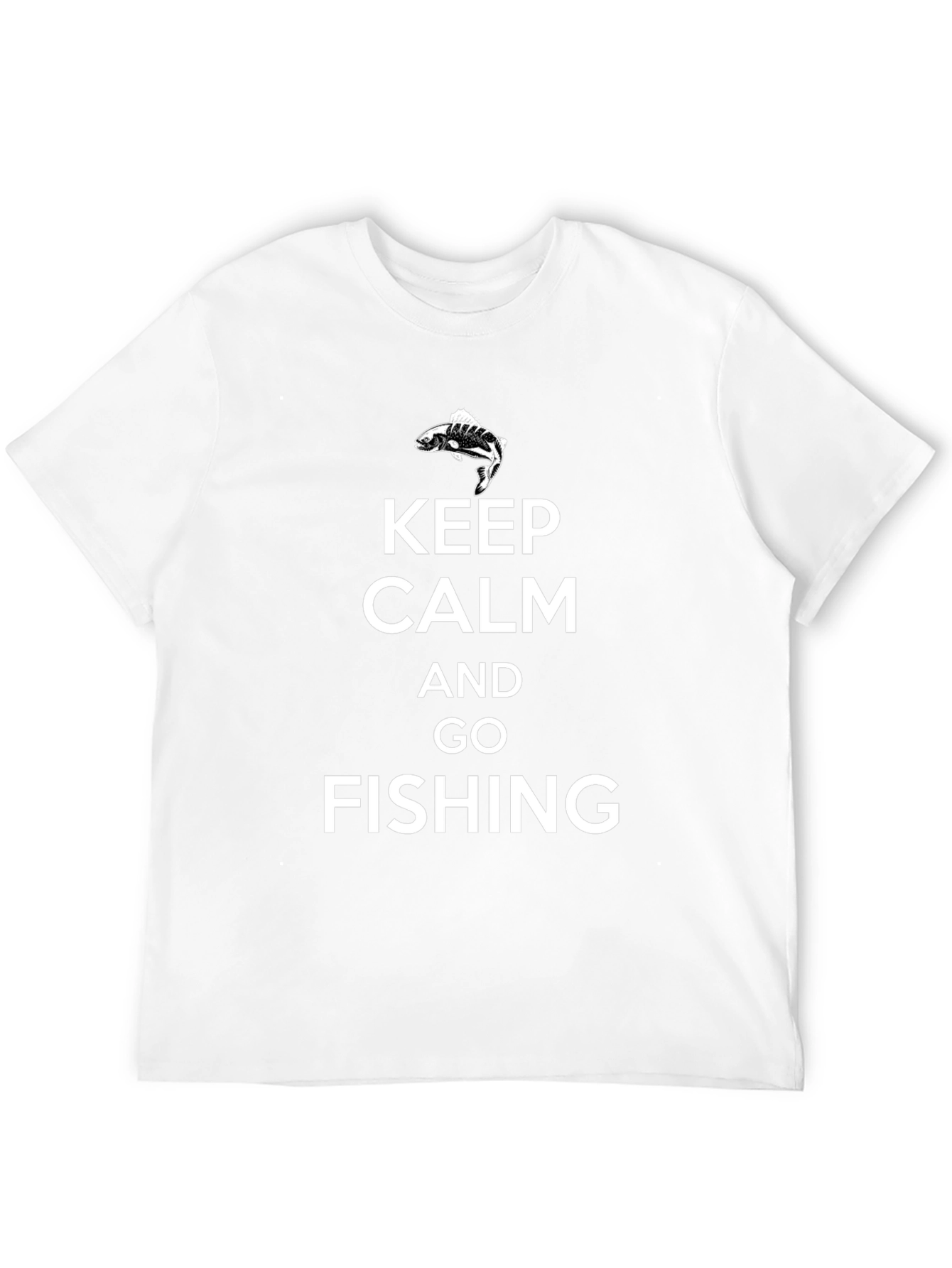 Keep Calm and Go Fishing Graphic T-Shirt