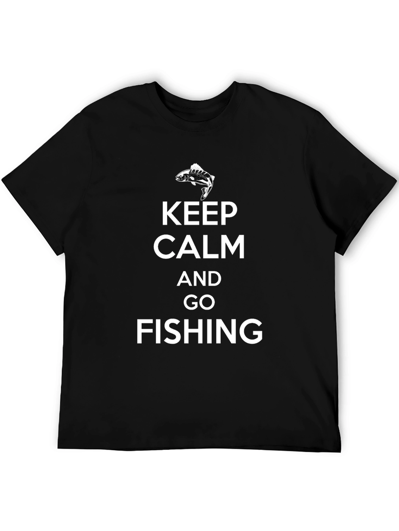 Keep Calm and Go Fishing Graphic T-Shirt