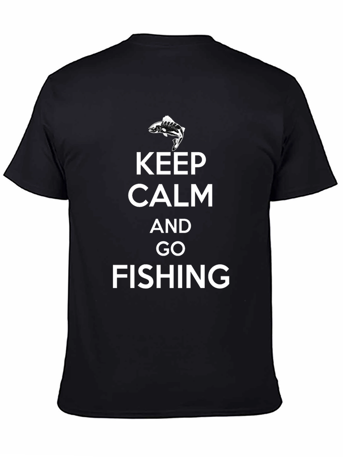 Keep Calm and Go Fishing Graphic T-Shirt