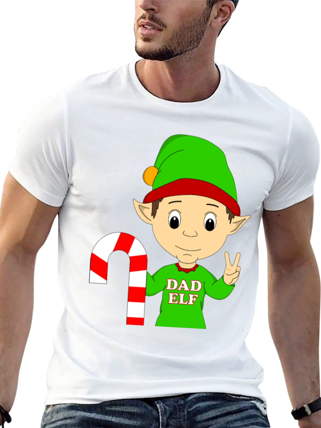 Dad Elf Christmas T-Shirt