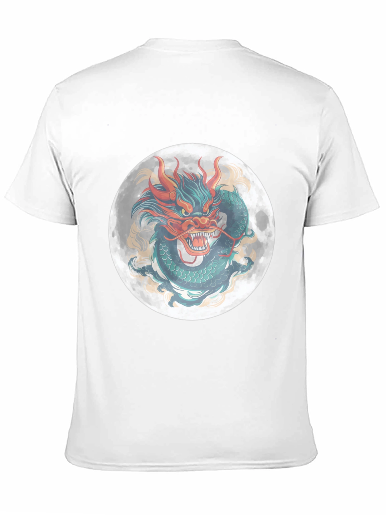 Dragon Moon Graphic Tee - Mens Black T-Shirt