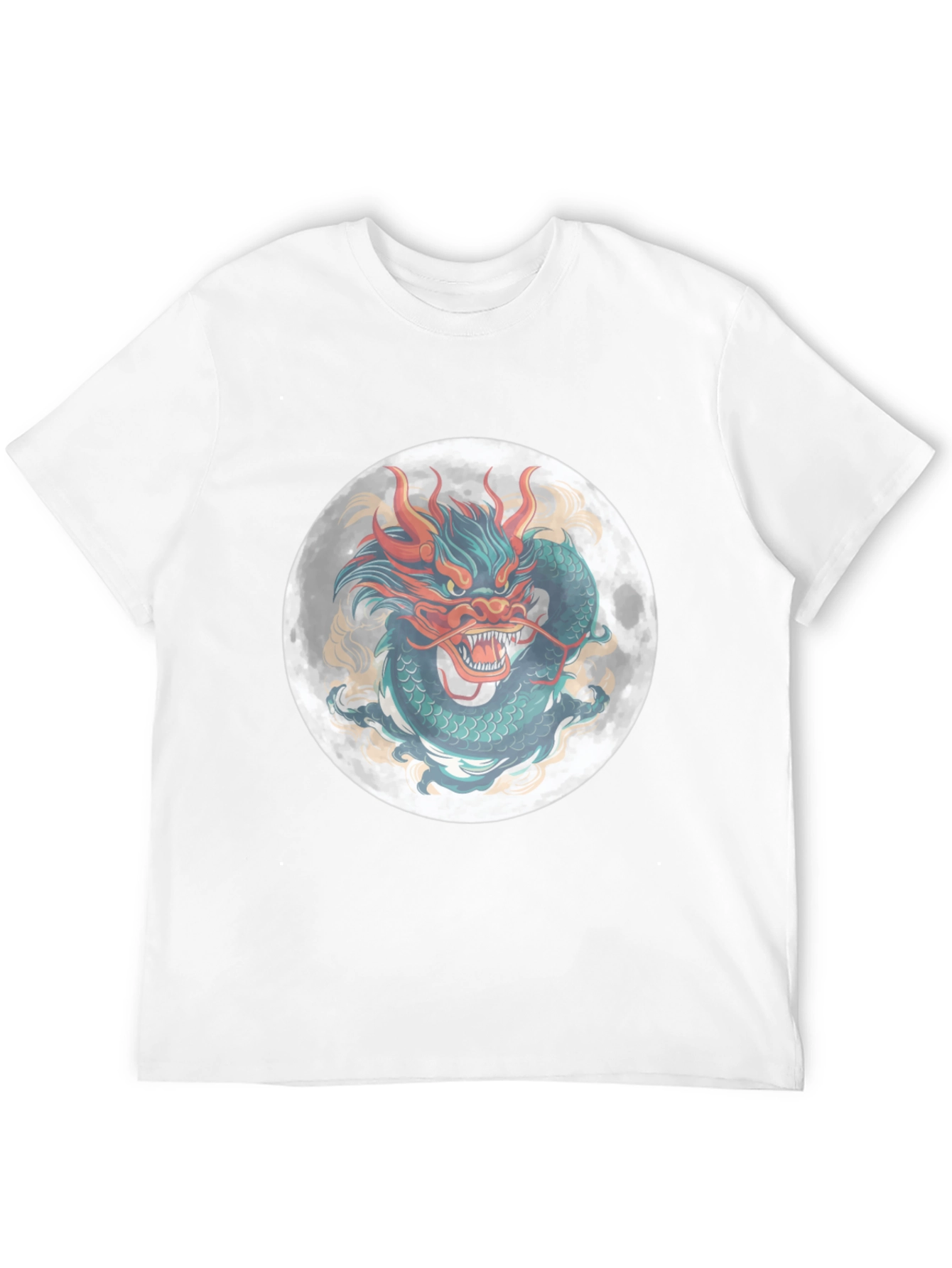Dragon Moon Graphic Tee - Mens Black T-Shirt