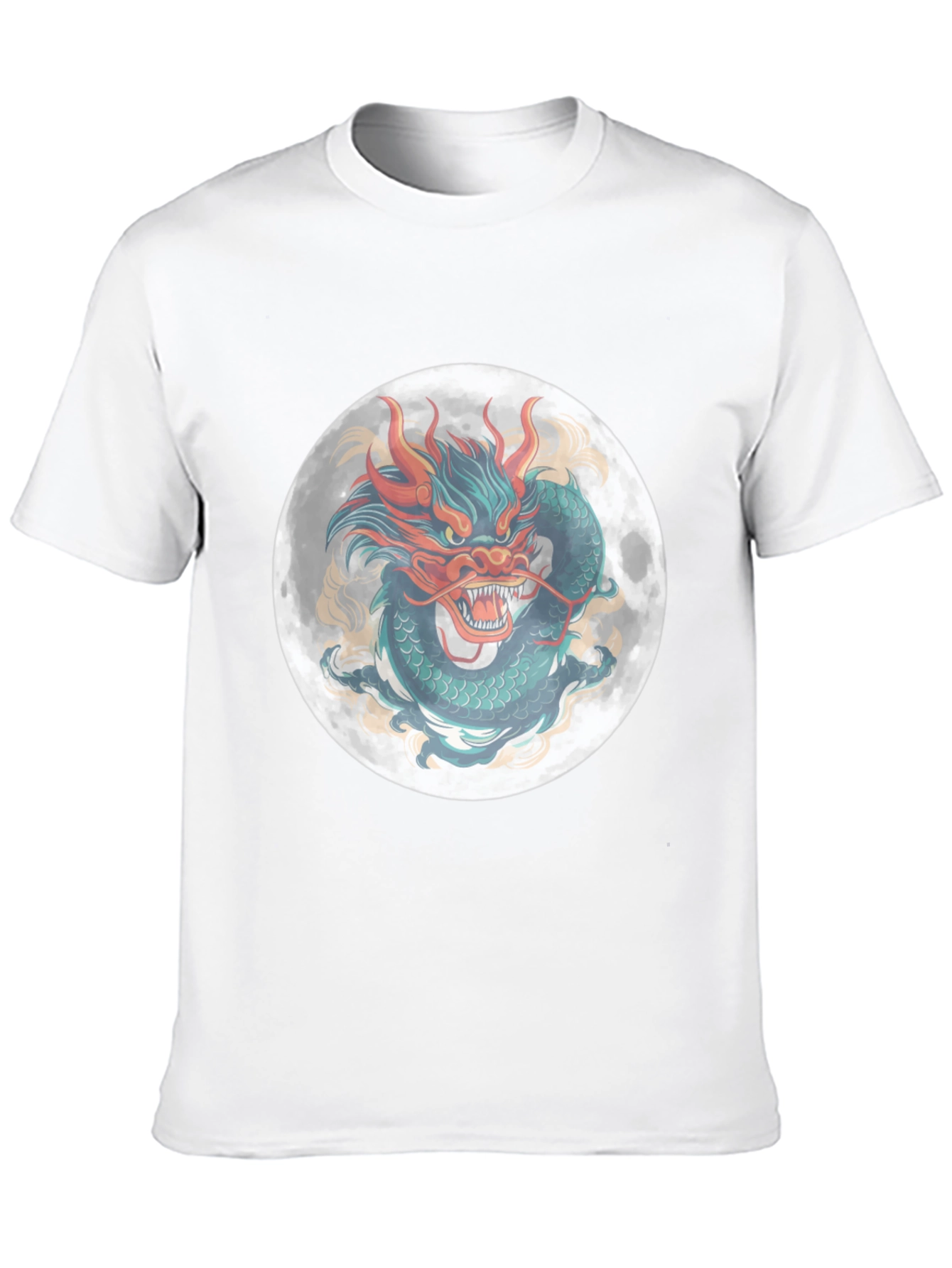 Dragon Moon Graphic Tee - Mens Black T-Shirt