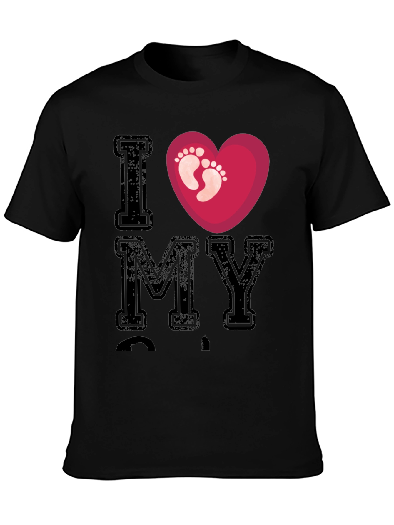 I Love My T-Shirt with Heart & Footprints