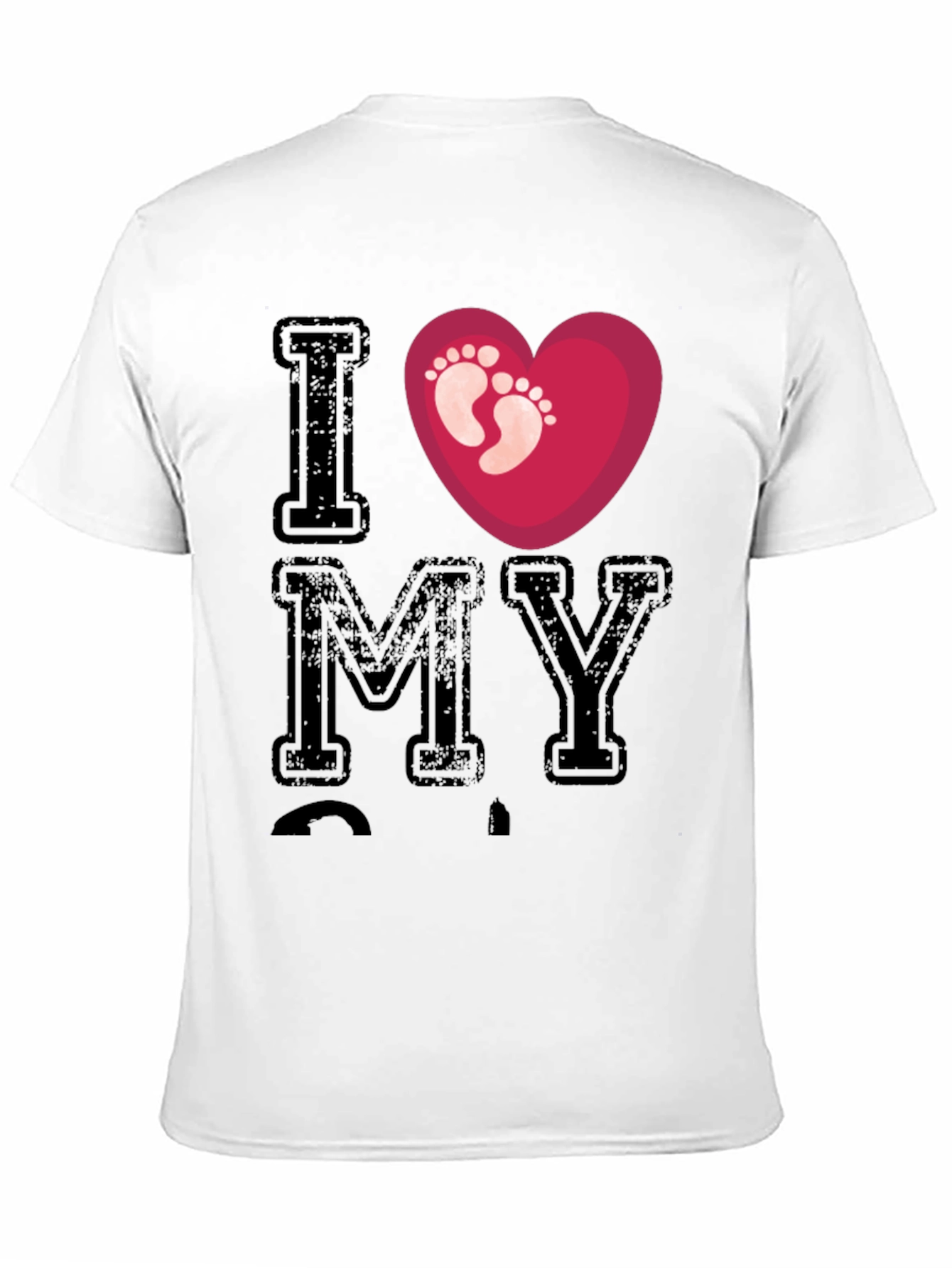 I Love My T-Shirt with Heart & Footprints