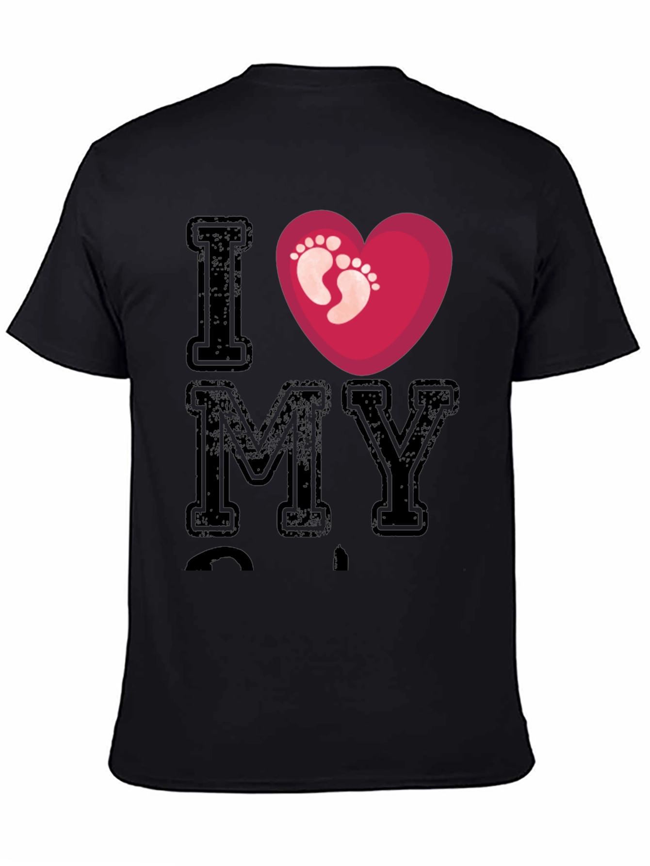 I Love My T-Shirt with Heart & Footprints
