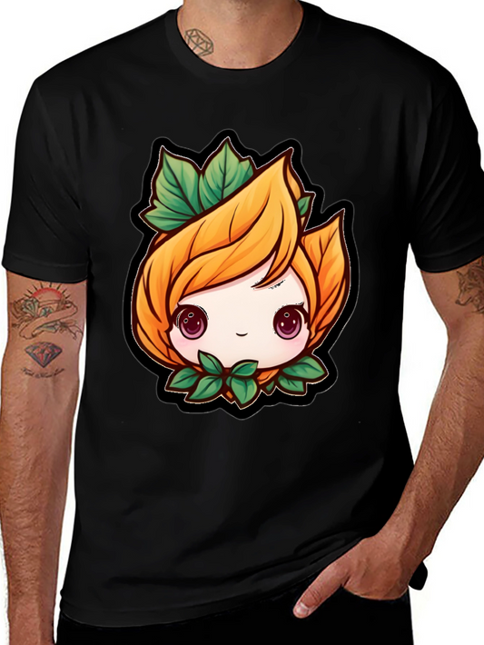 Cute Anime Plant Character T-Shirt