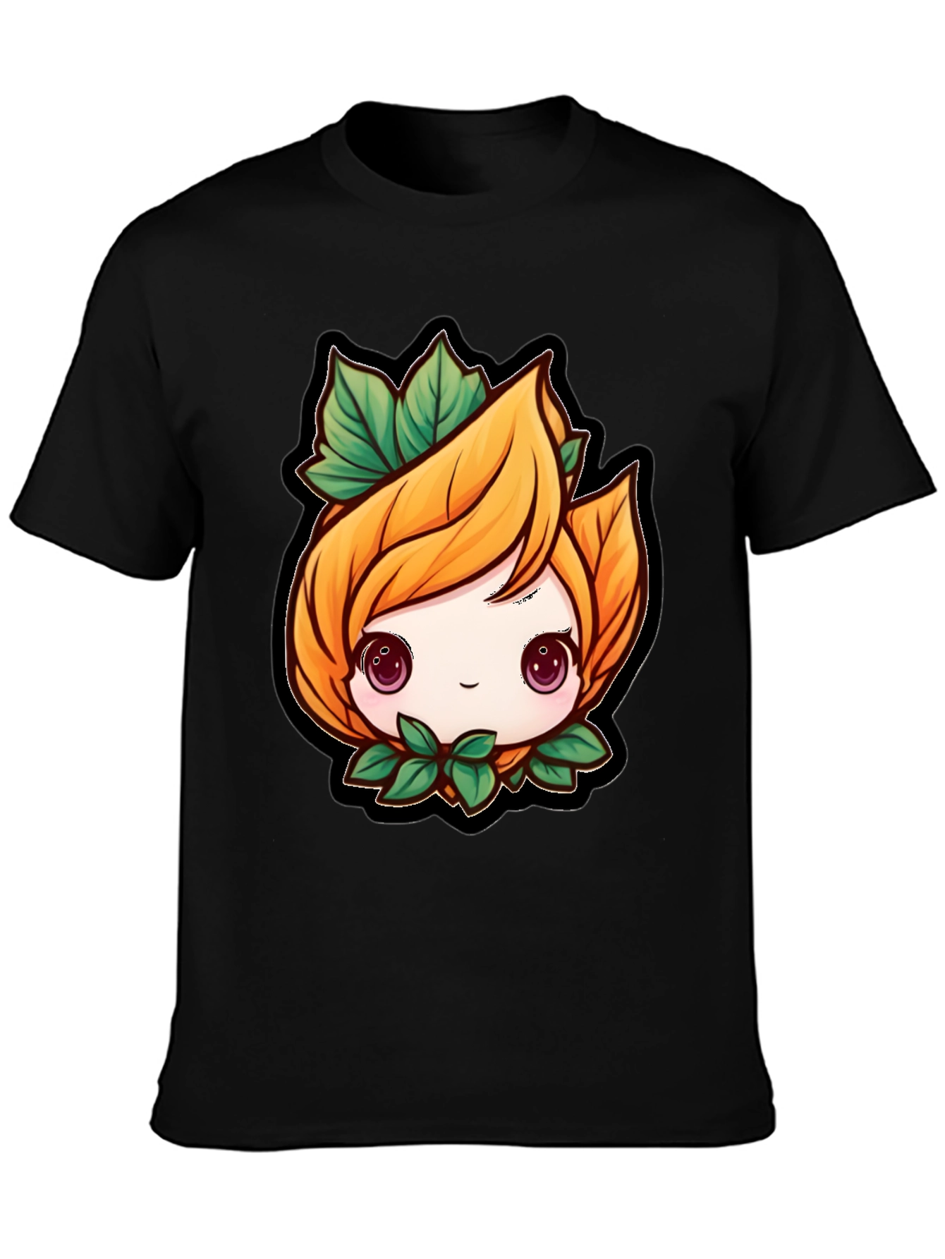 Cute Anime Plant Character T-Shirt