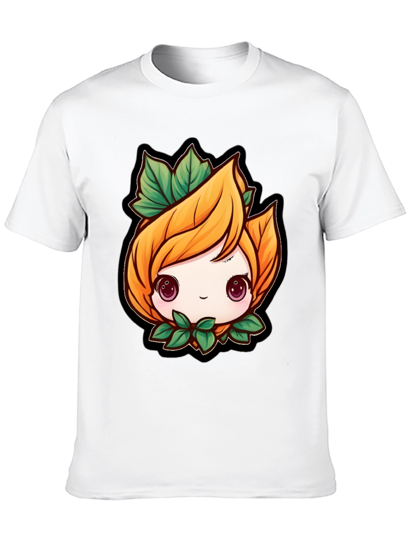 Cute Anime Plant Character T-Shirt