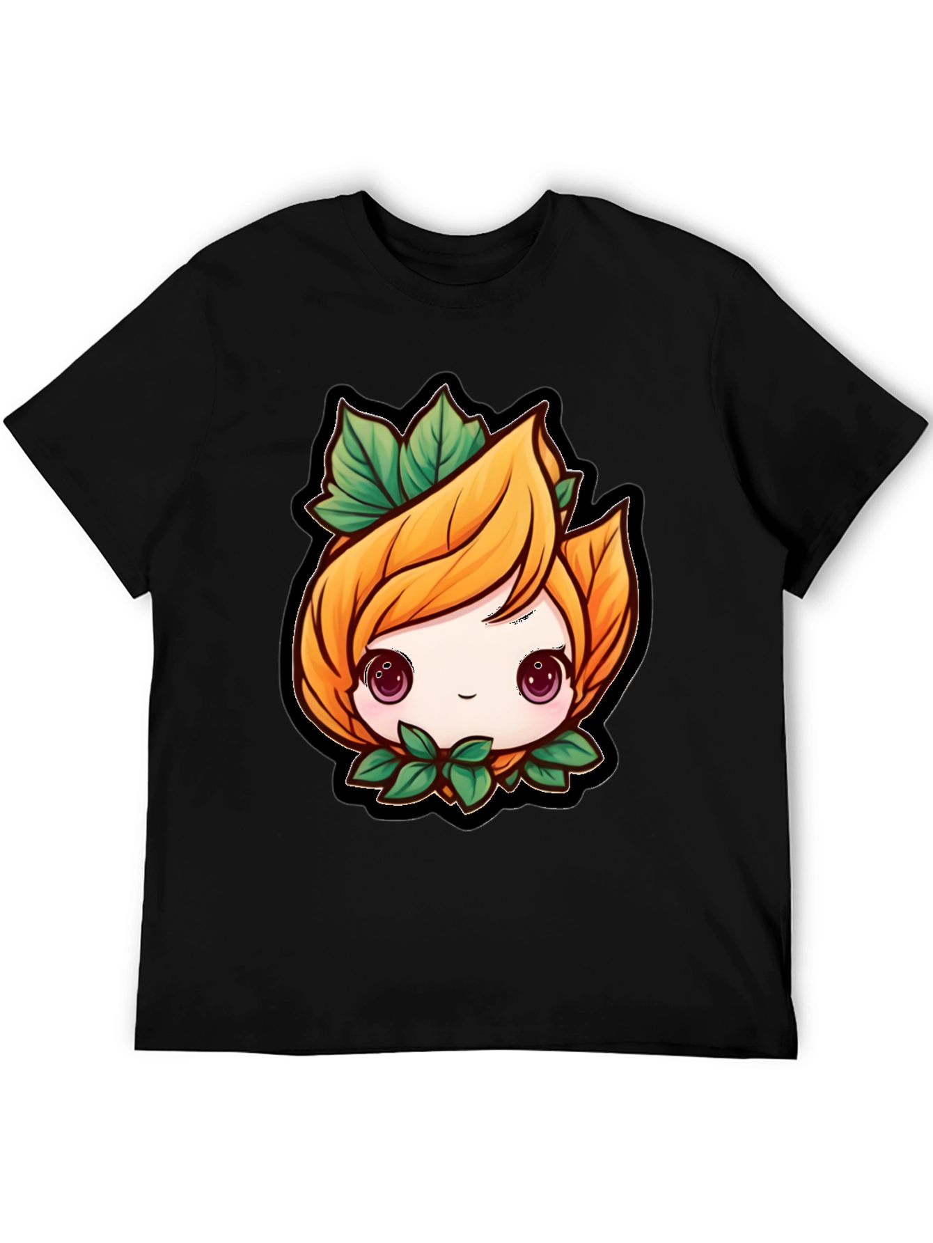 Cute Anime Plant Character T-Shirt