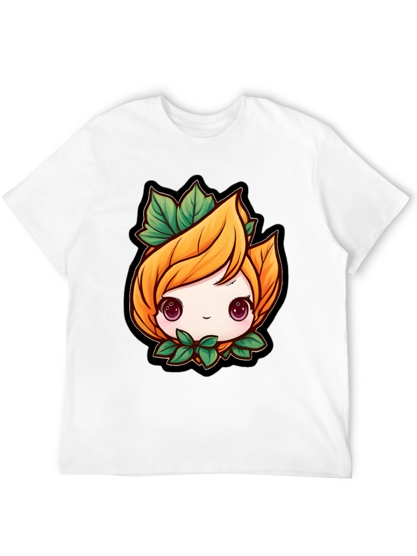 Cute Anime Plant Character T-Shirt