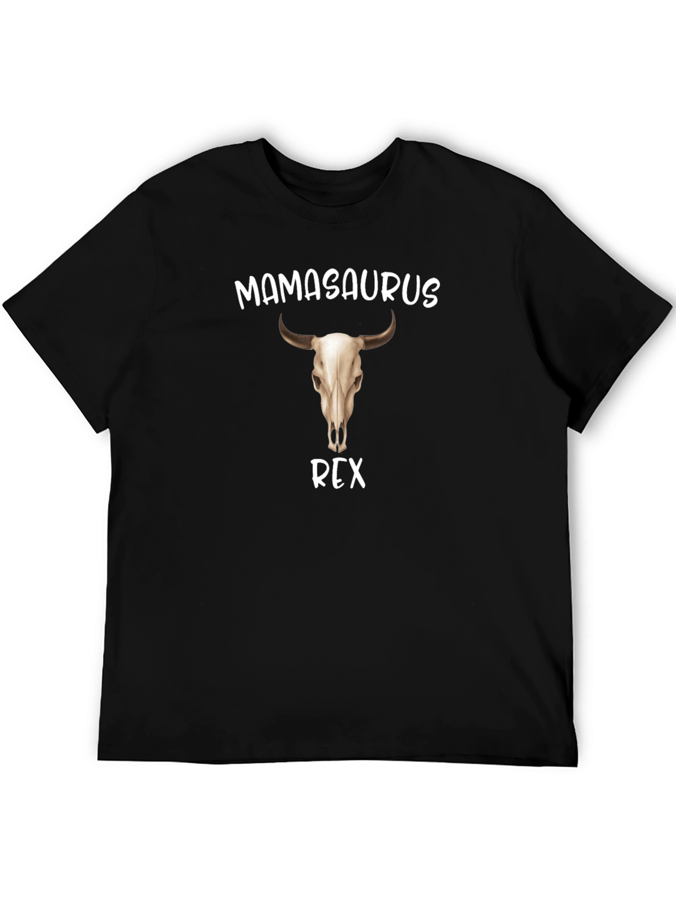 Mamasaurus Rex T-Shirt - Bull Skull Graphic Tee