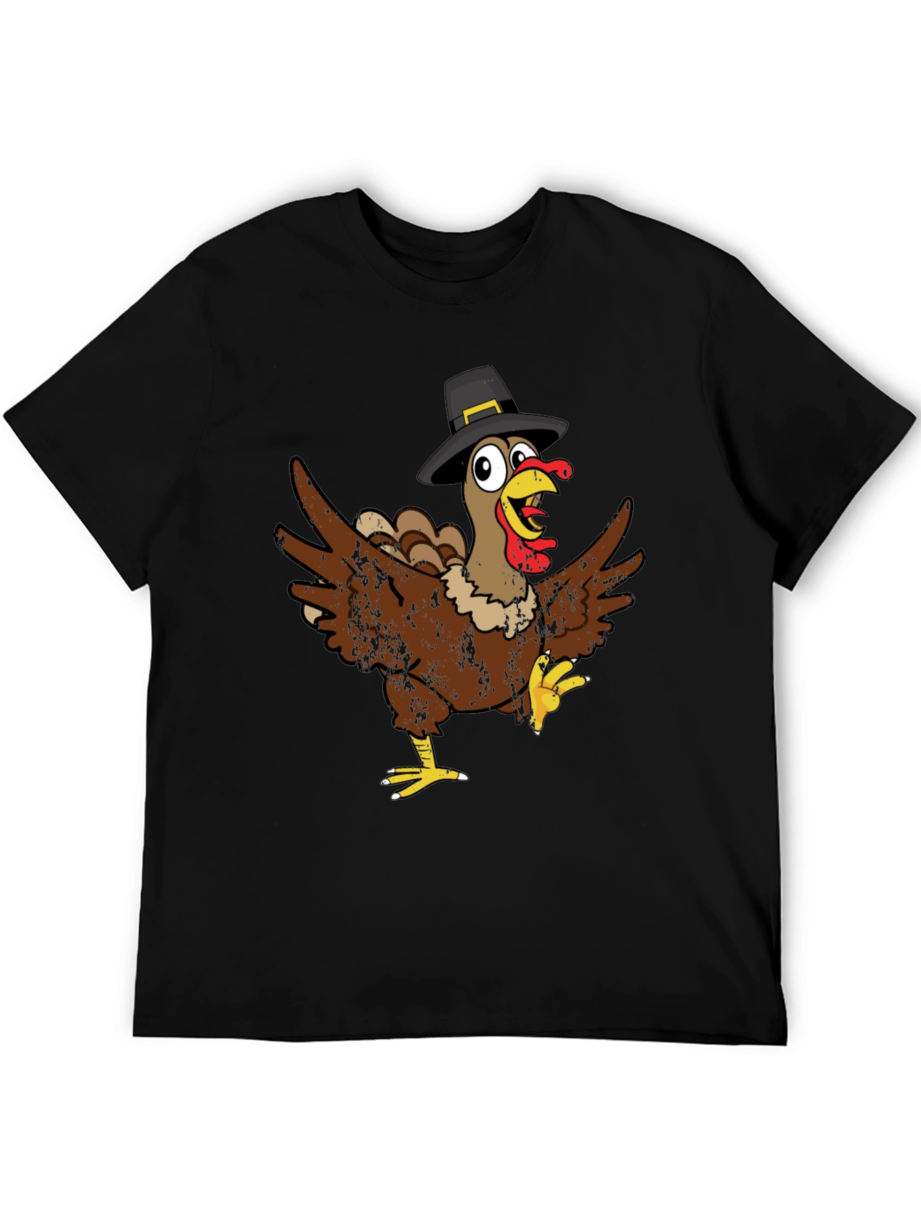 Thanksgiving Turkey Pilgrim Hat T-Shirt