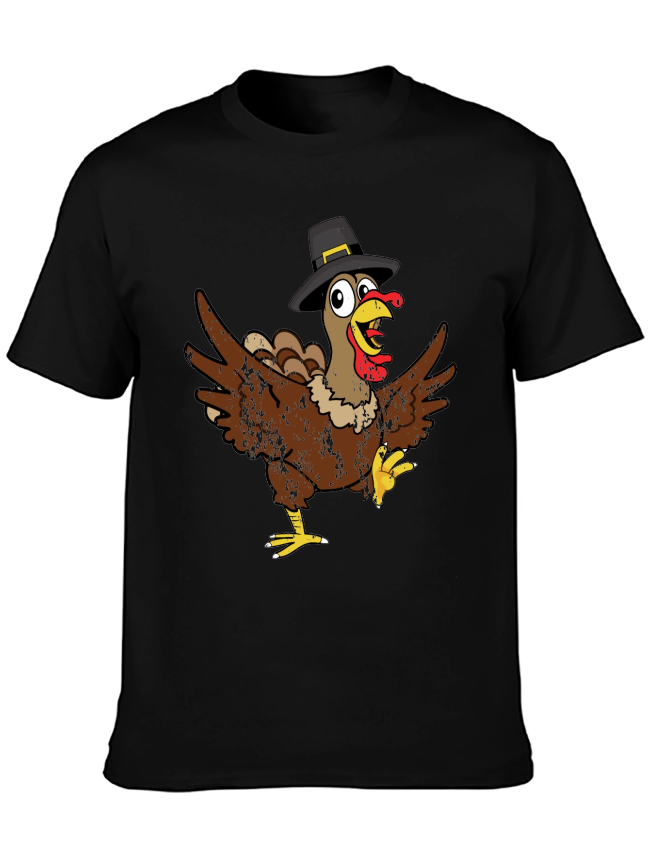Thanksgiving Turkey Pilgrim Hat T-Shirt