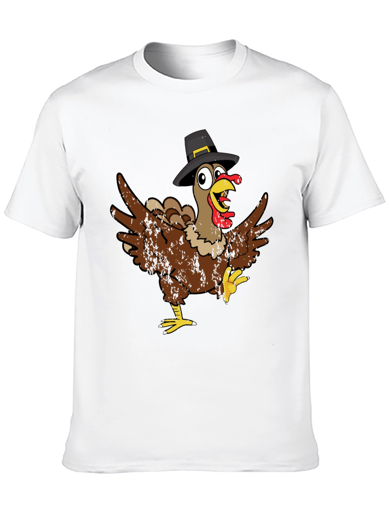 Thanksgiving Turkey Pilgrim Hat T-Shirt