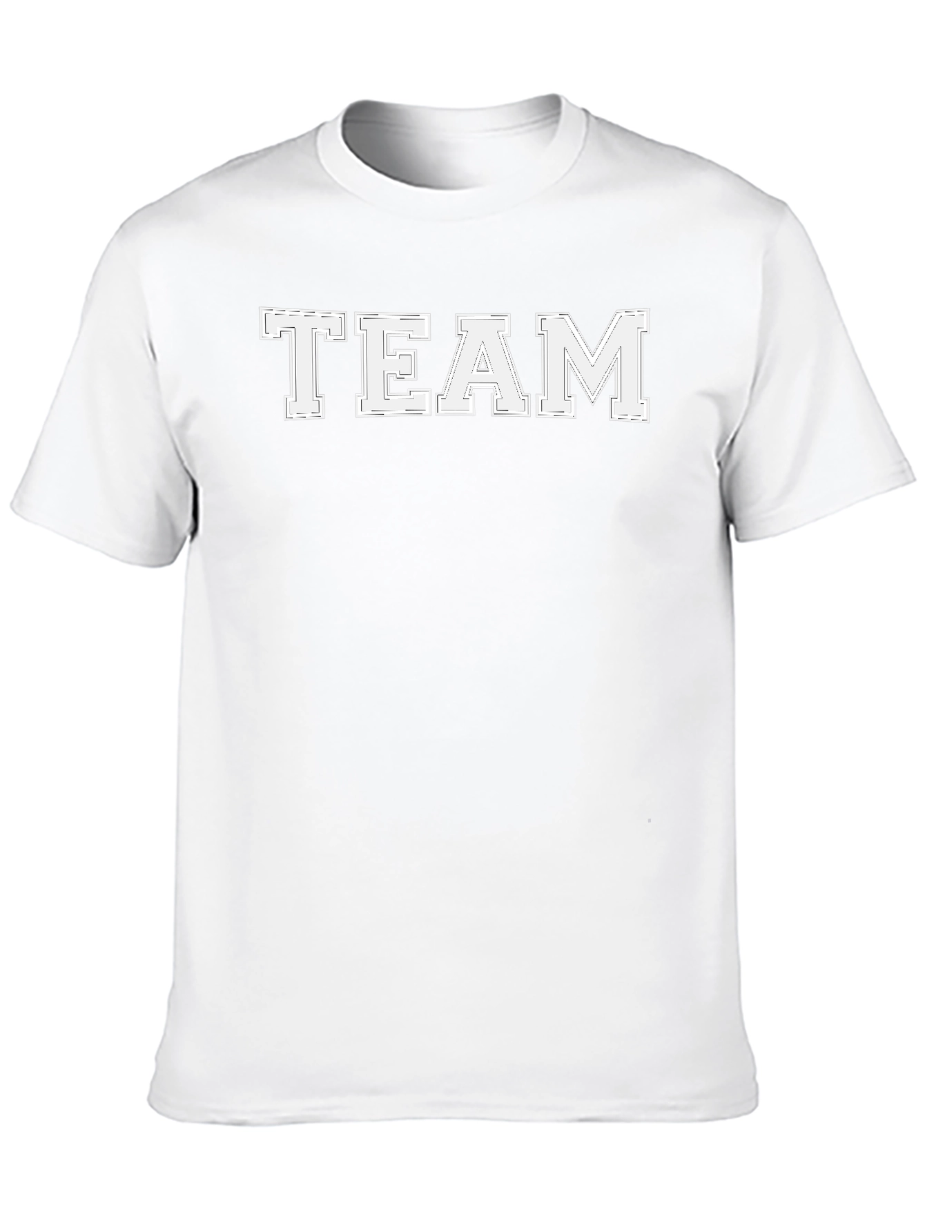 Mens Team Graphic Print Crew Neck T-Shirt