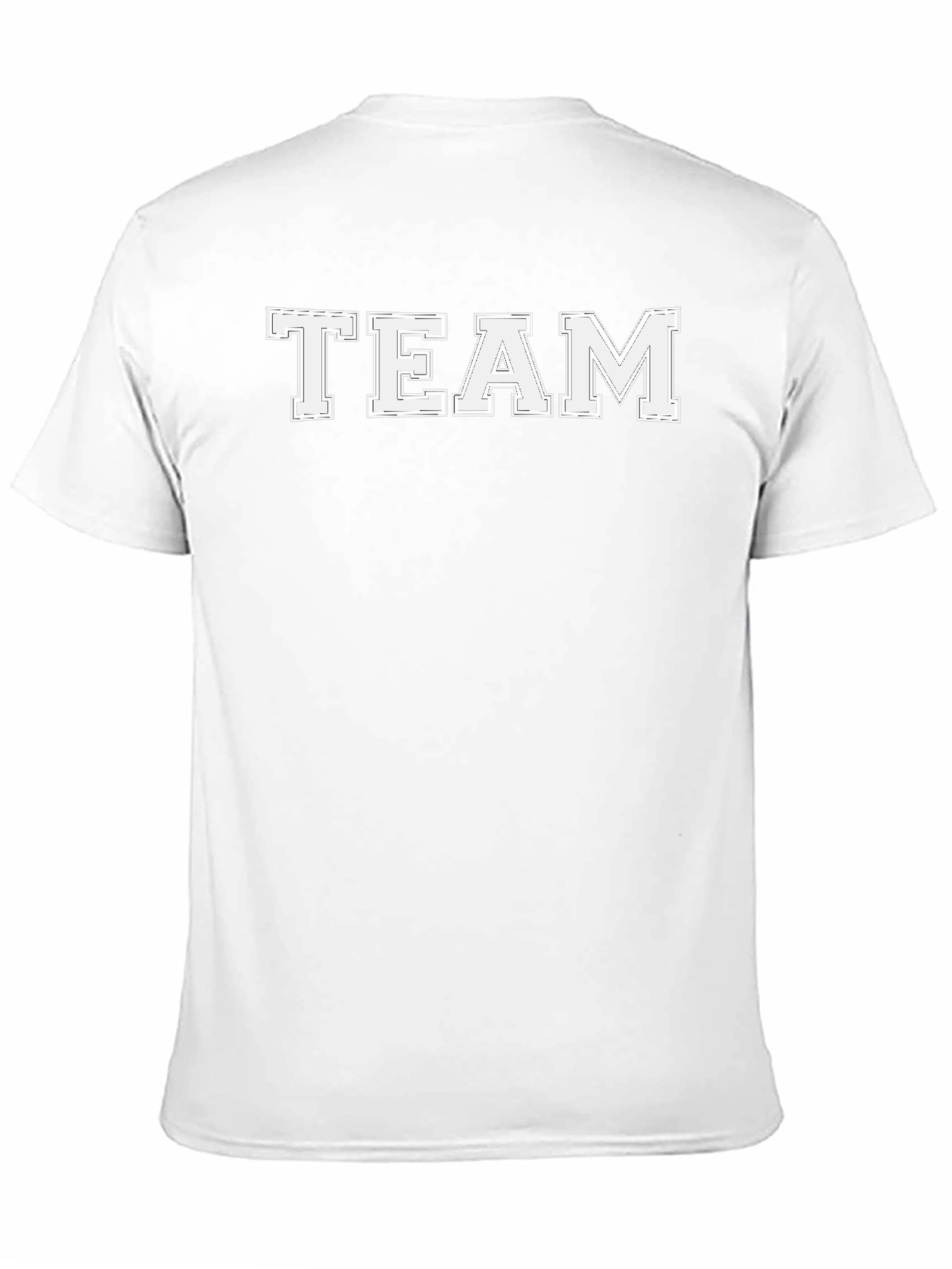 Mens Team Graphic Print Crew Neck T-Shirt