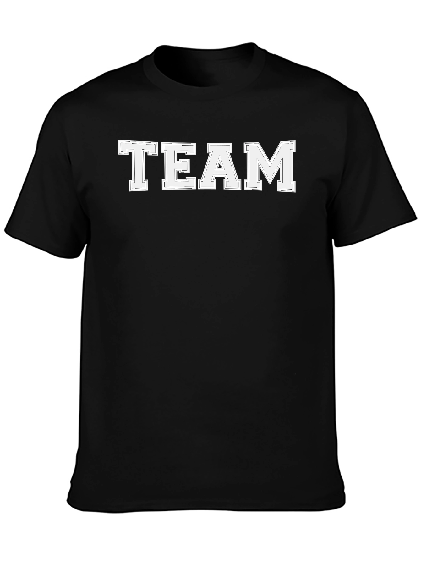Mens Team Graphic Print Crew Neck T-Shirt