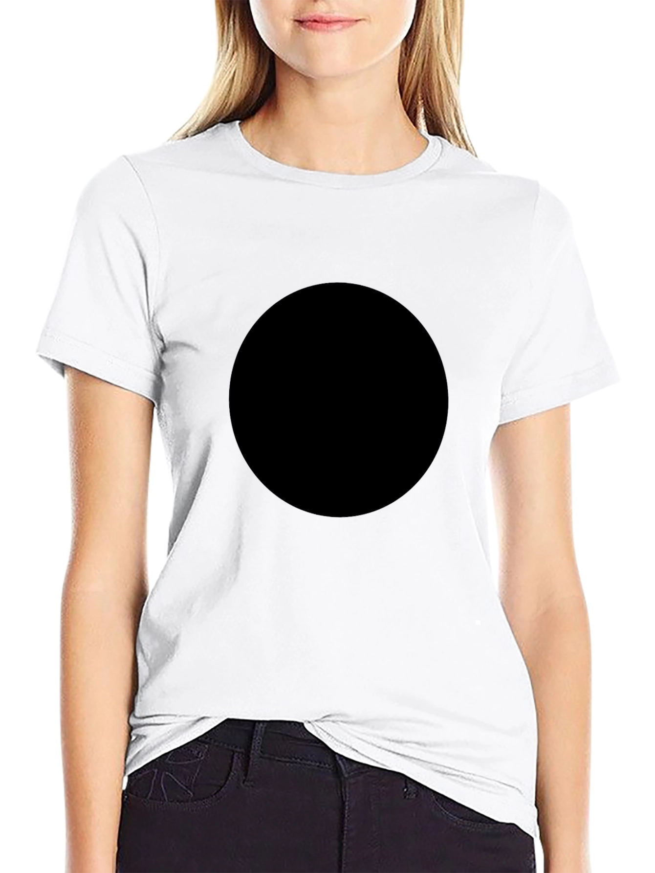 Mens Black Crew Neck T-Shirt - Classic Style