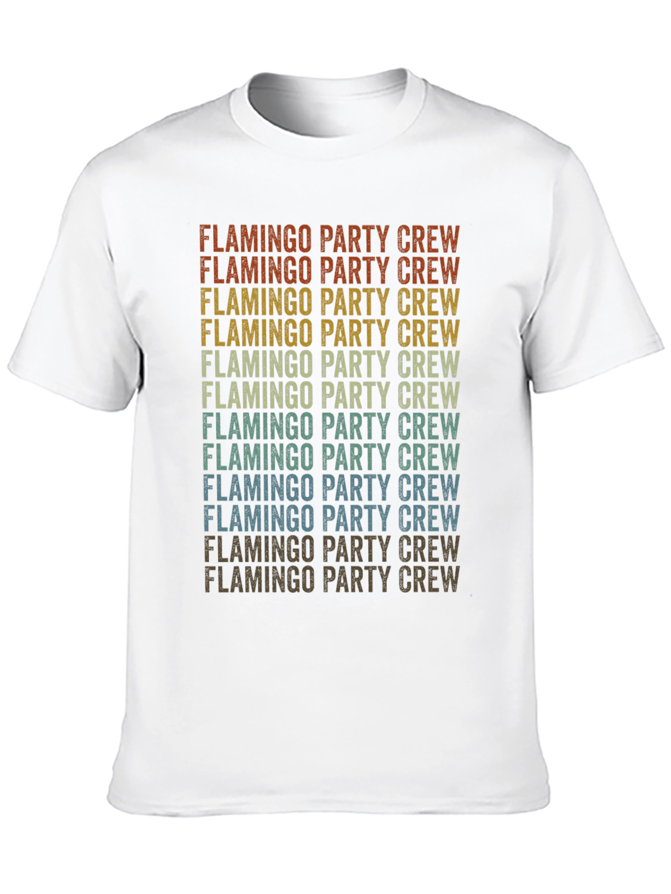 Retro Flamingo Party Crew Graphic Tee