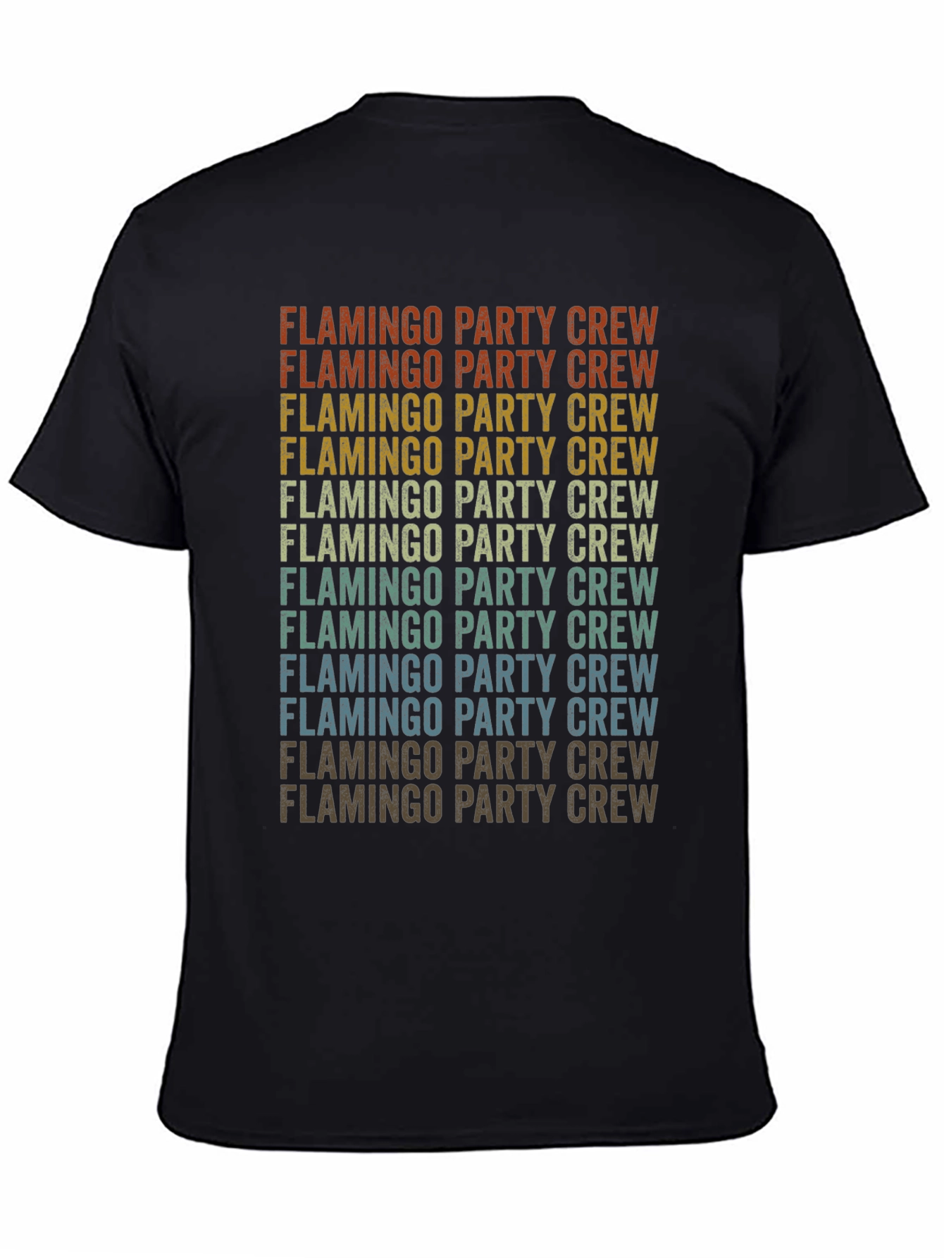 Retro Flamingo Party Crew Graphic Tee