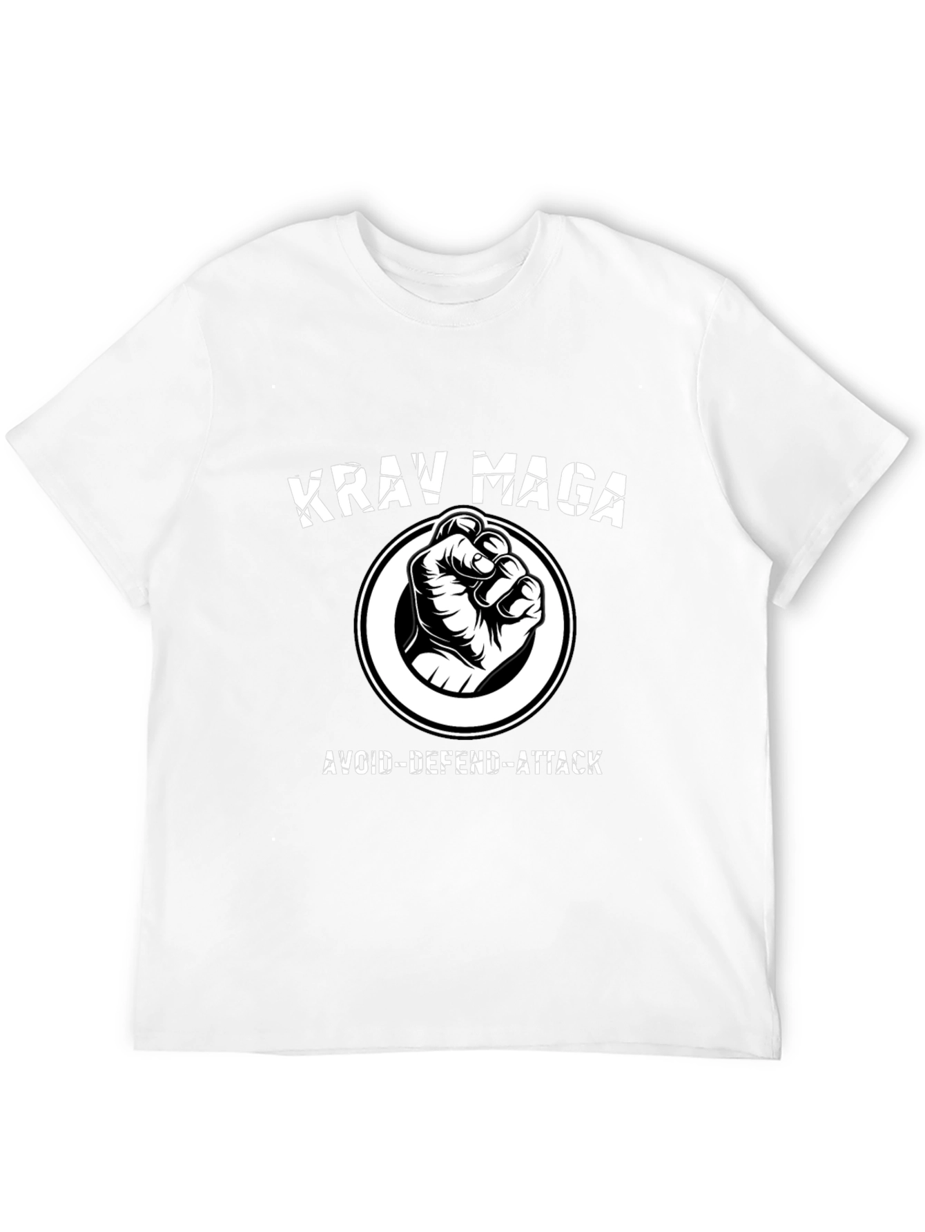 Krav Maga Avoid-Defend-Attack Black T-Shirt