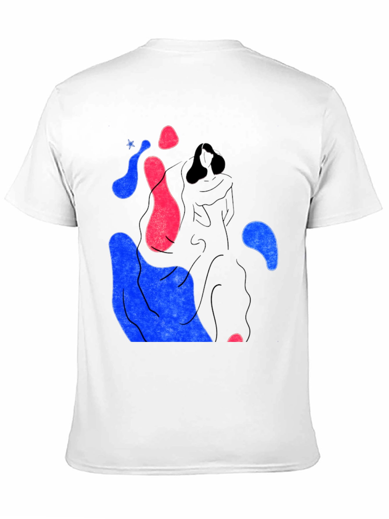 Abstract Graphic Print Crew Neck T-Shirt