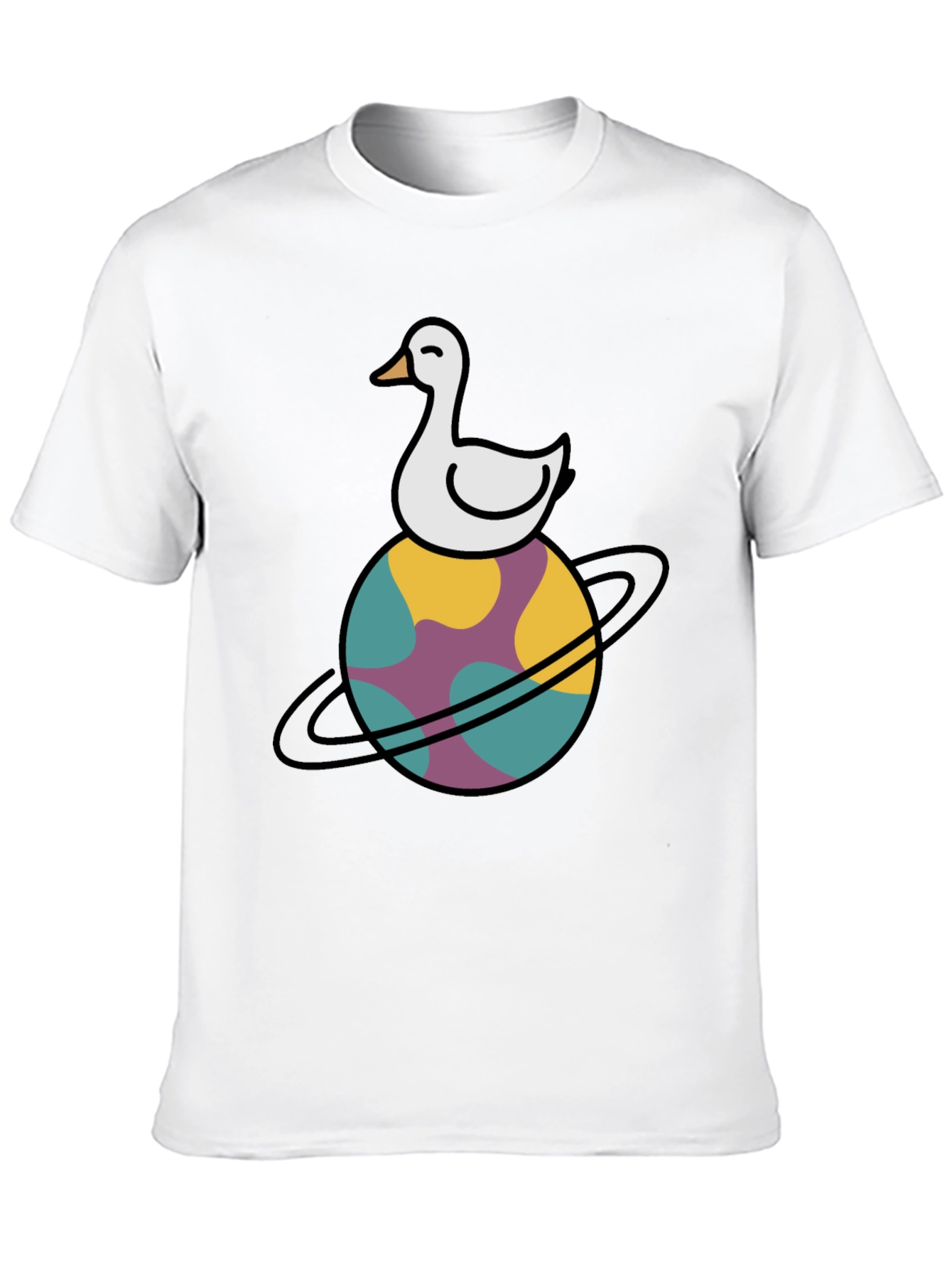 Duck Planet Tee - Quirky Graphic T-Shirt
