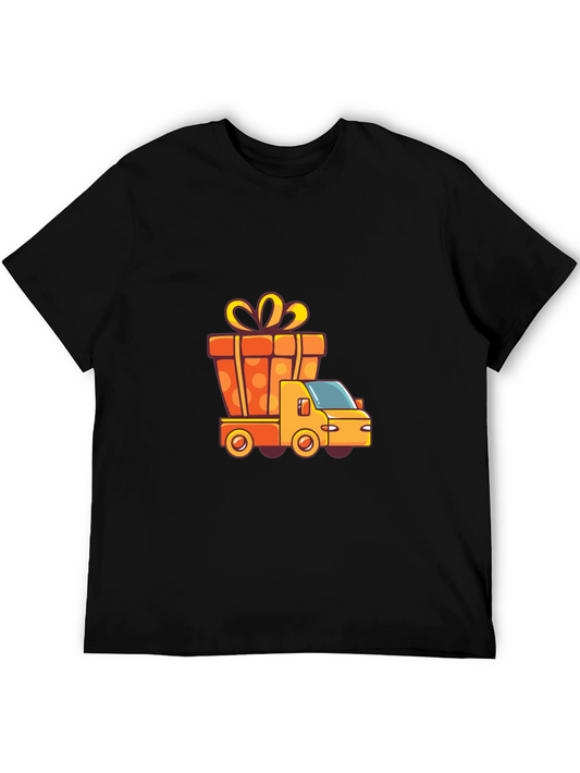 Gift Truck Graphic Tee - Black