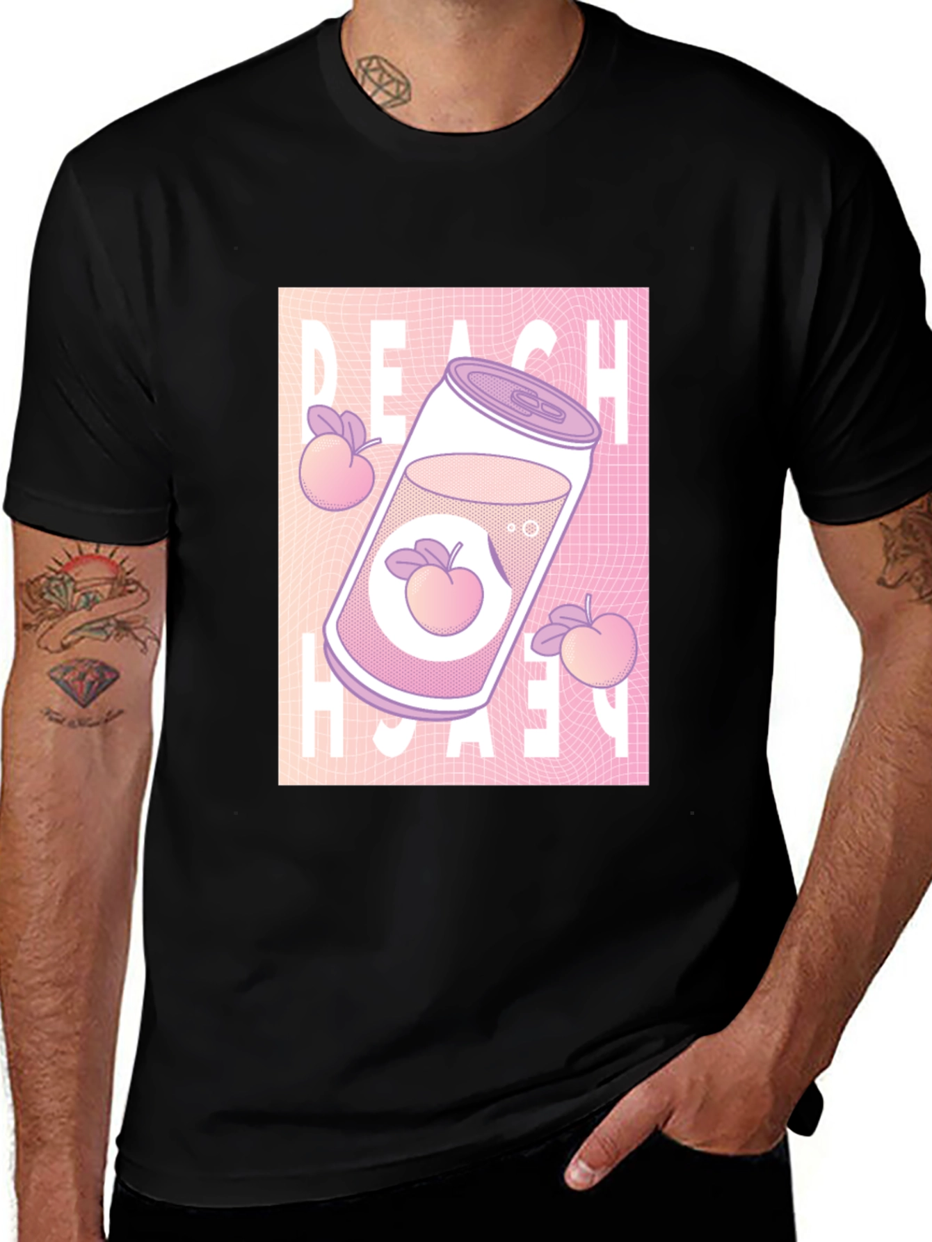 Peach Drink Aesthetic Graphic T-Shirt