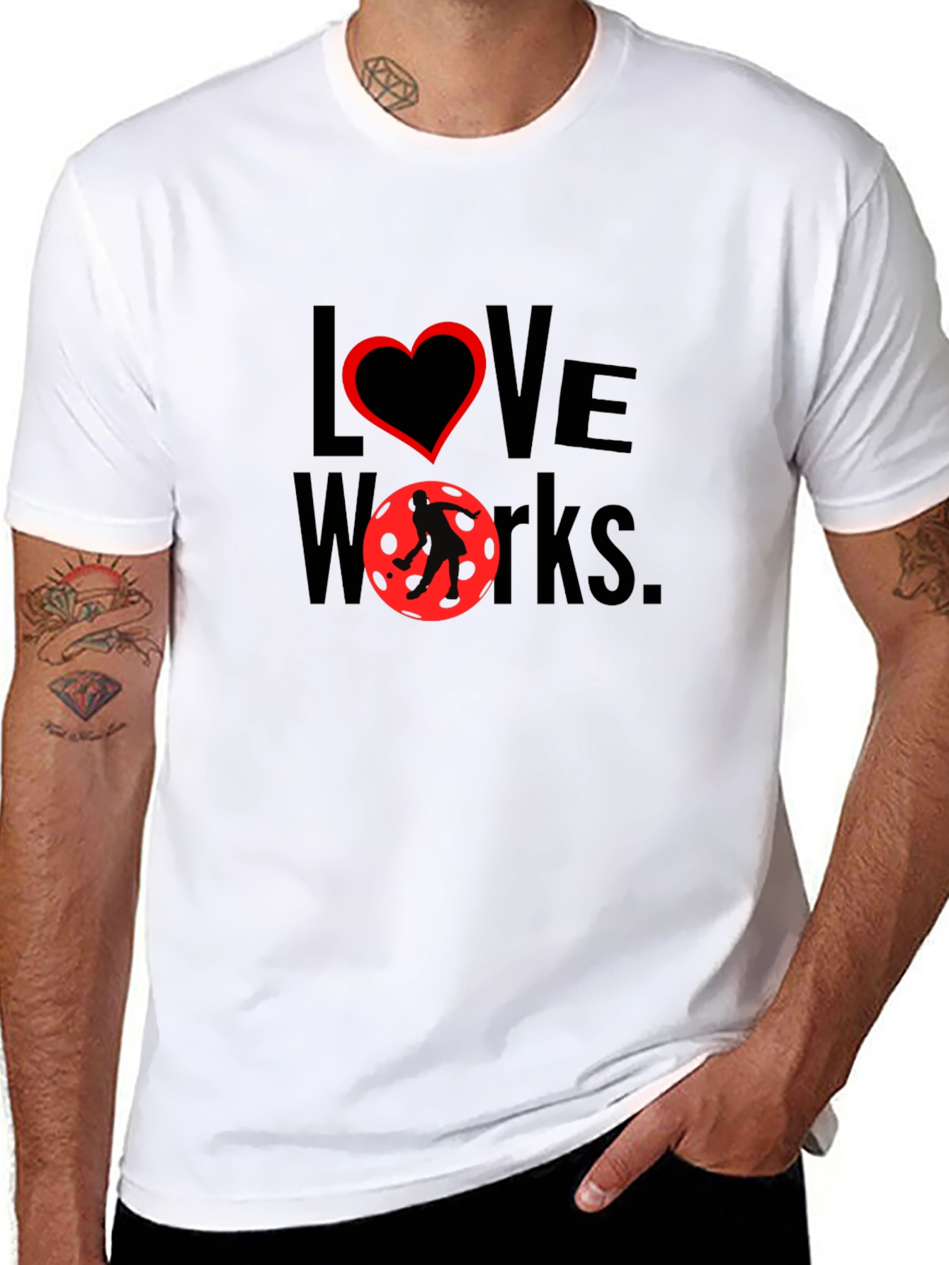 Love Works T-Shirt - Black