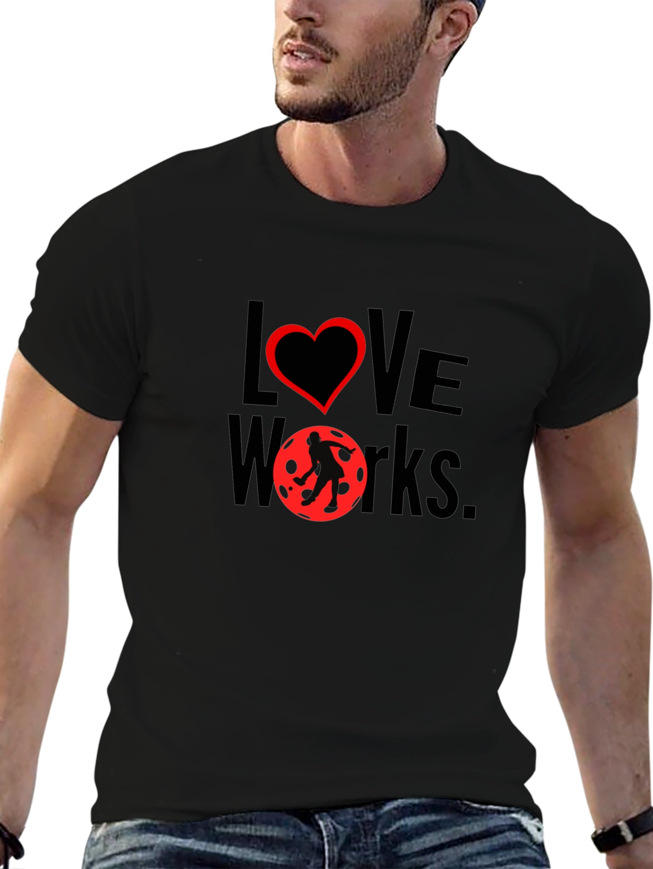 Love Works T-Shirt - Black