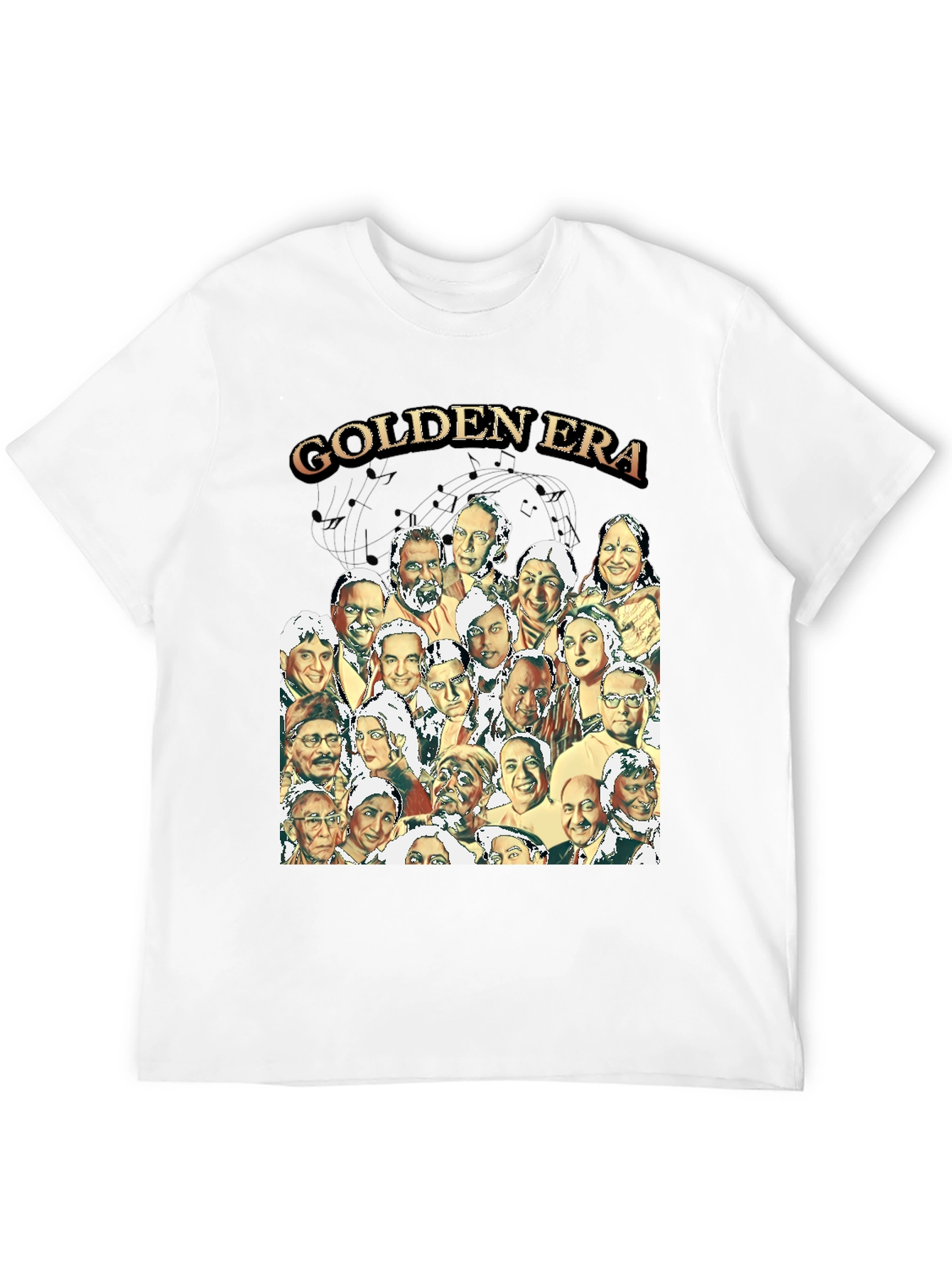 Golden Era Graphic Print Black T-Shirt