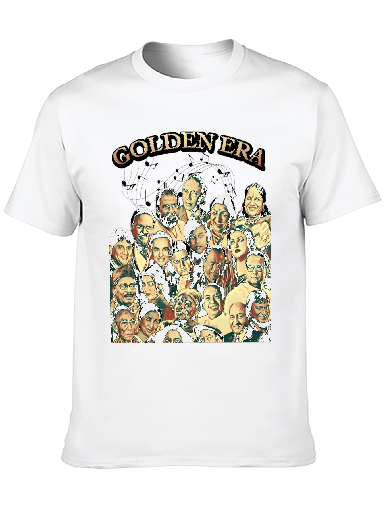 Golden Era Graphic Print Black T-Shirt