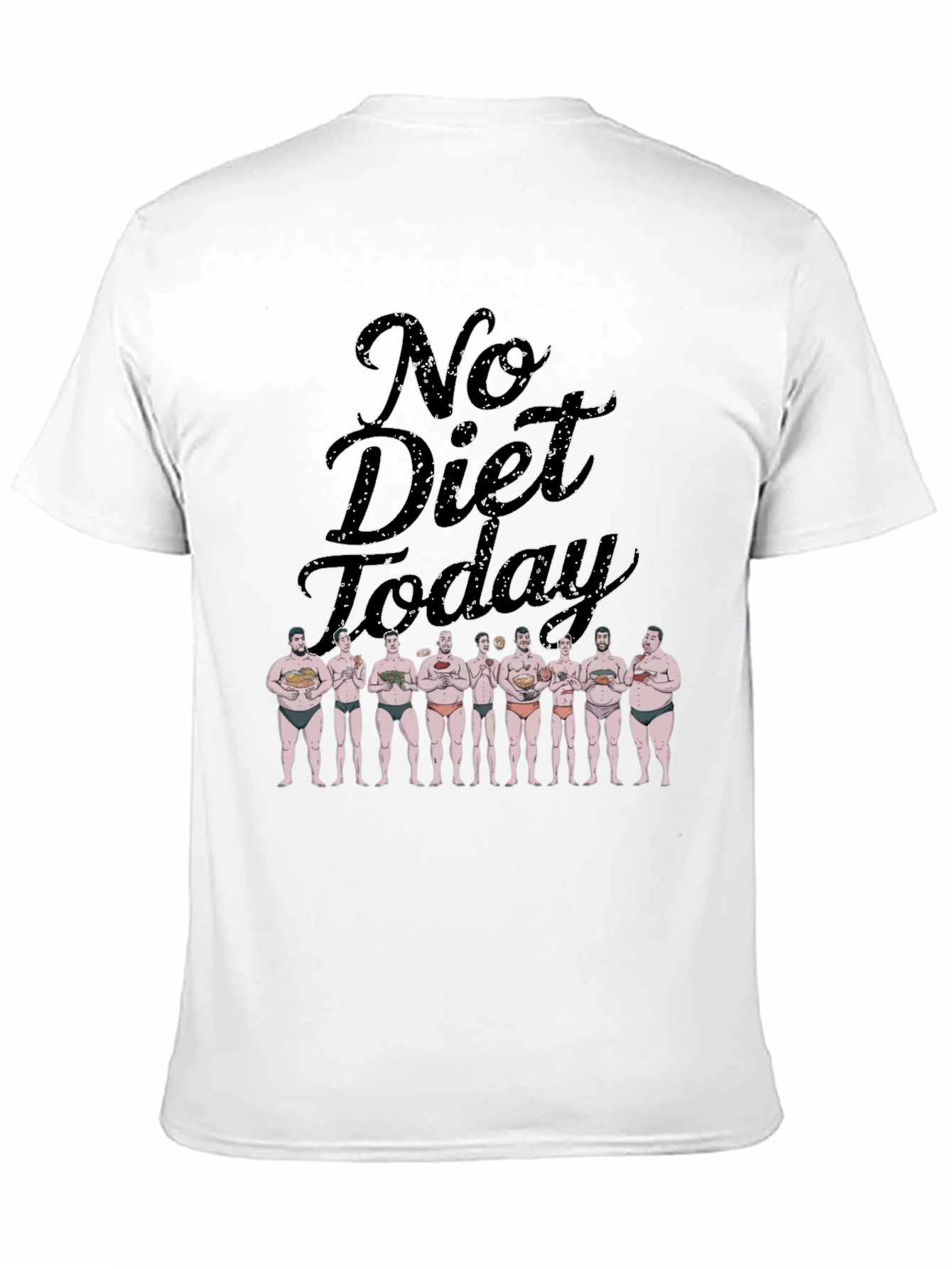 No Diet Today Graphic T-Shirt Funny Foodie Tee