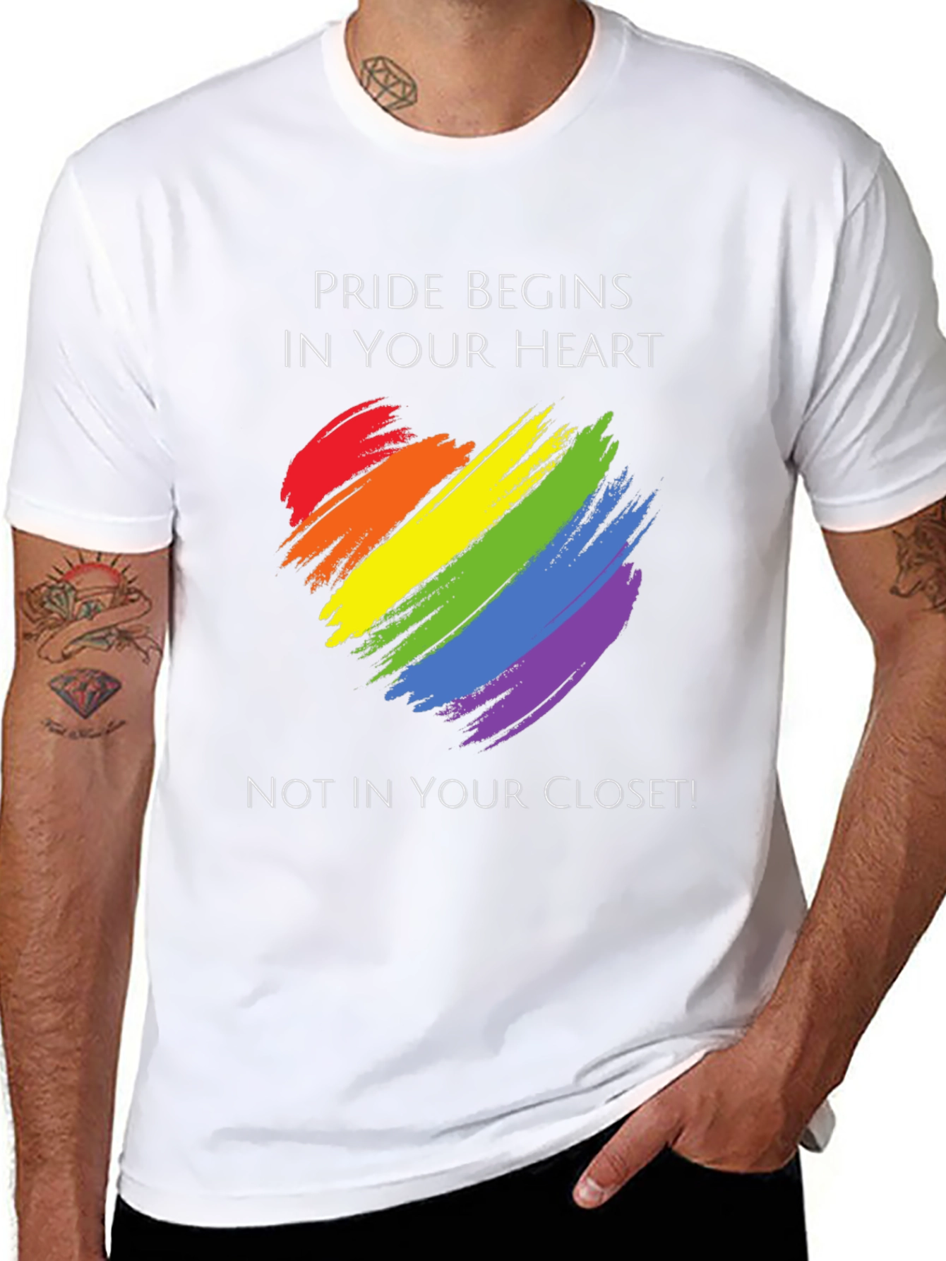 Pride Begins in Your Heart Graphic Tee