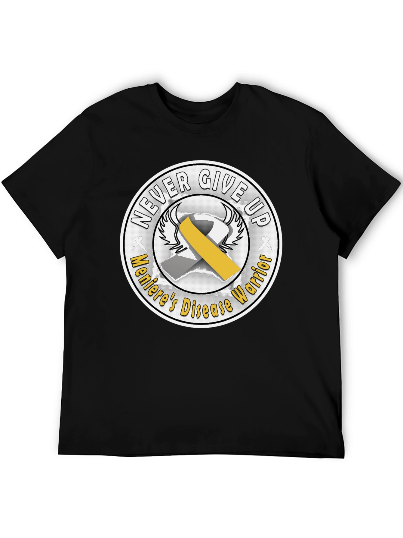 Menieres Disease Warrior T-Shirt - Never Give Up